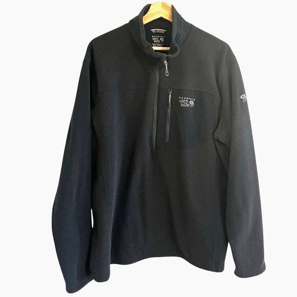 Mountain Hardwear Mens Toasty Twill 1/4 Zip Jacket Size XL Outdoor Hiking Layers - Picture 1 of 7